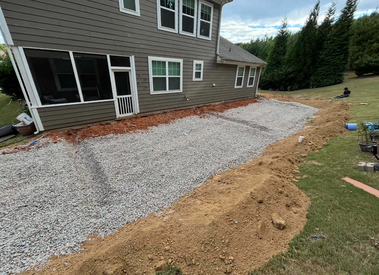 Property Protection Before Anything Rolls — step 04 of a Local Concrete Co project in Davidson, NC