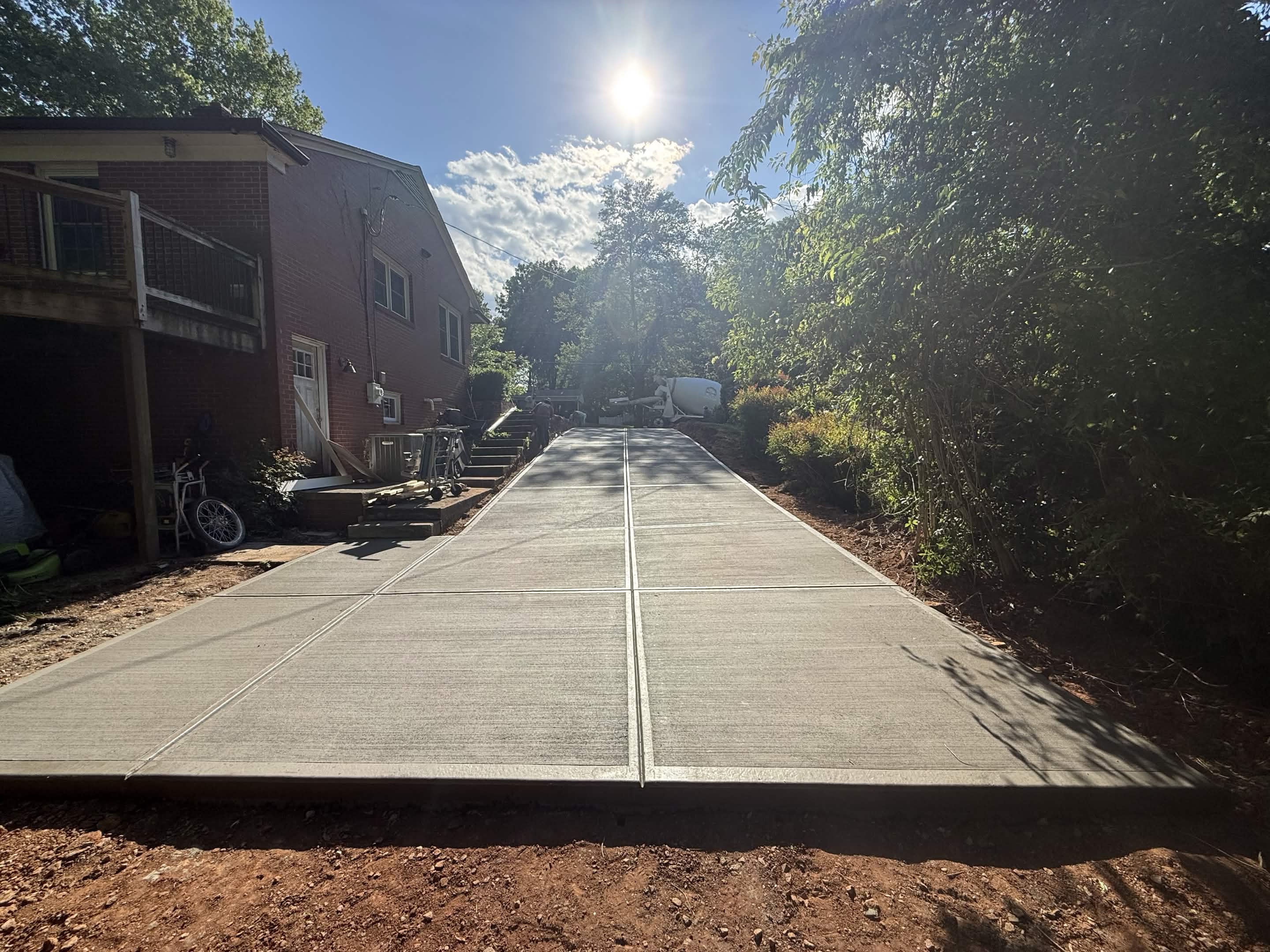 Broom, Stamp, or Exposed Stone — step 14 of a Local Concrete Co project in Davidson, NC
