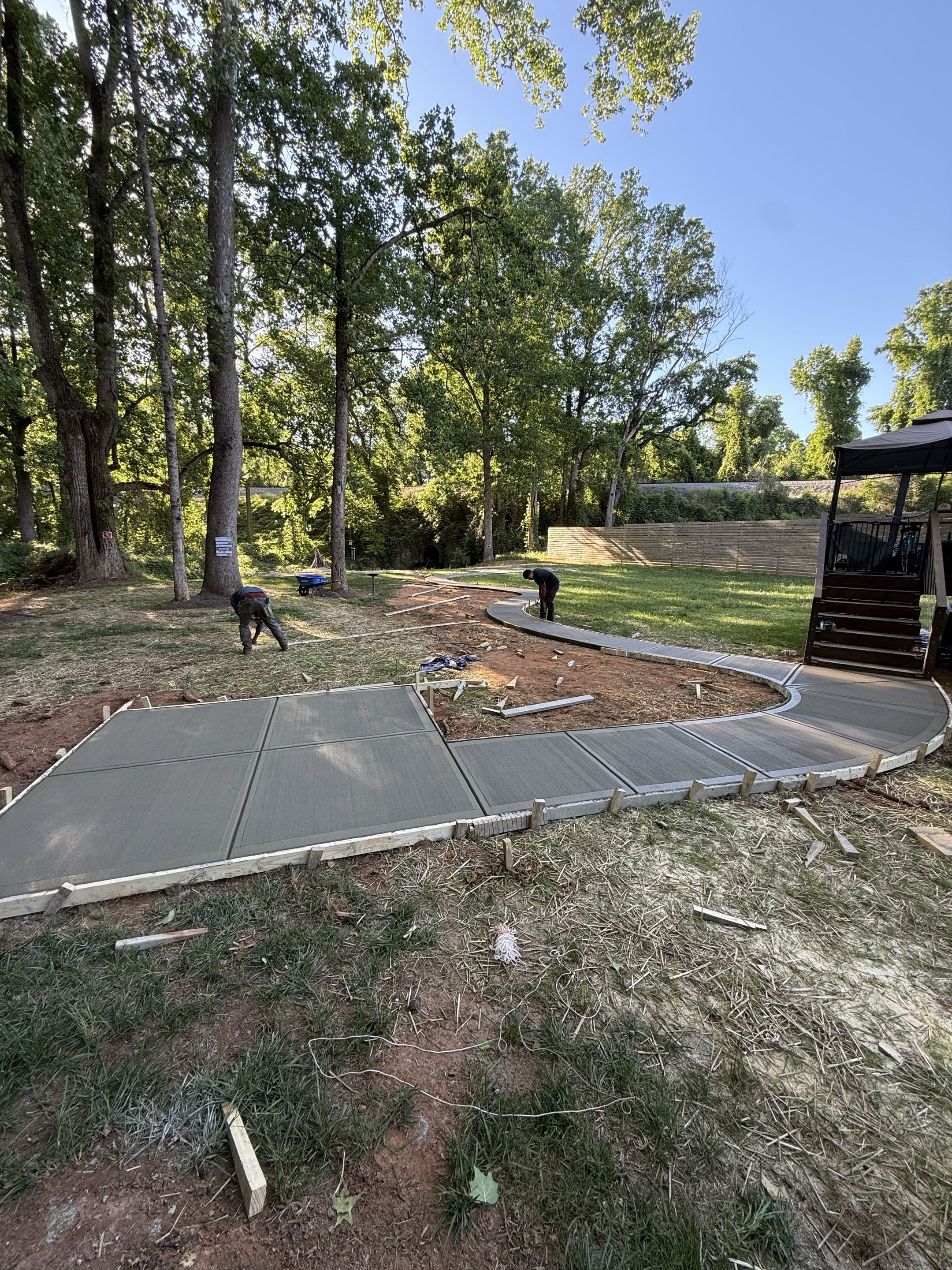 Forms Off, Edges Dressed — step 15 of a Local Concrete Co project in Davidson, NC